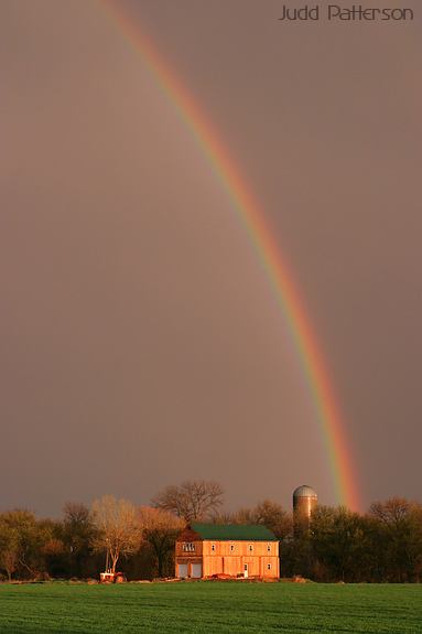 Rainbow over House, Kansas, United States